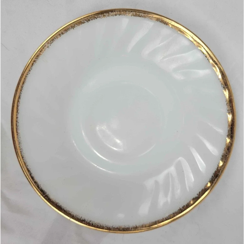 Vintage Oven Fire-King Ware White Porcelain Plate
